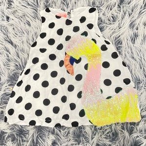Polka dot swan dress
